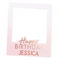 CORNICE "HAPPY BIRTHDAY" PERSONALIZZABILE ROSE GOLD