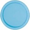 20 piattini in carta - azzurro