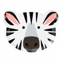 12 PIATTINI ZEBRA/TIGRE