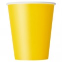 14 BICCHIERI DI CARTA - SUNFLOWER YELLOW/GIALLO SCURO