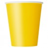 14 bicchieri di carta - giallo