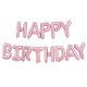 banner HAPPY BIRTHDAY rosa