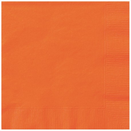 20 tovaglioli tinta unita ARANCIO