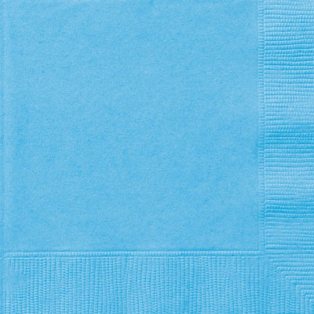 20 tovaglioli tinta unita AZZURRO