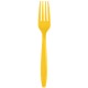24 forchette plastica GIALLO