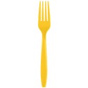 24 FORCHETTE IN PLASTICA - SUNFLOWER YELLOW/GIALLO SCURO