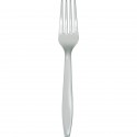 24 FORCHETTE IN PLASTICA - SILVER/ARGENTO OPACO