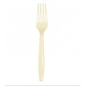 24 FORCHETTE IN PLASTICA - AVORIO