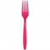 24 forchette plastica FUCSIA