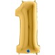 PALLONCINO NUMERO GIGANTE - ORO