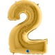 PALLONCINO NUMERO GIGANTE - ORO