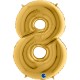 PALLONCINO NUMERO GIGANTE - ORO