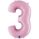 PALLONCINO NUMERO GIGANTE - ROSA