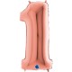 PALLONCINO NUMERO GIGANTE - ROSEGOLD