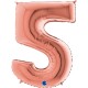 PALLONCINO NUMERO GIGANTE - ROSEGOLD
