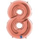 PALLONCINO NUMERO GIGANTE - ROSEGOLD