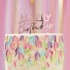 topper plexiglass HAPPY BIRTHAY rosegold 