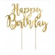 topper  HAPPY BIRTHAY oro