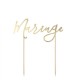 topper cartoncino MARIAGE oro