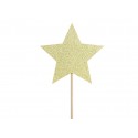 6 STECCHINI STELLA ORO GLITTER