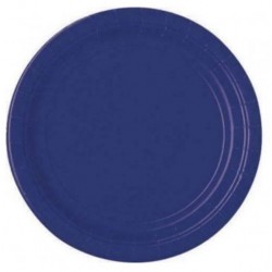 20 piattini in carta - blu navy