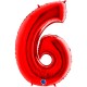 PALLONCINO NUMERO GIGANTE - ROSSO