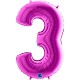 PALLONCINO NUMERO GIGANTE - VIOLA