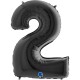 PALLONCINO NUMERO GIGANTE - NERO