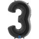PALLONCINO NUMERO GIGANTE - NERO