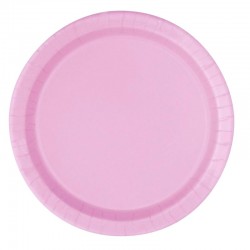 16 piatti in carta - rosa