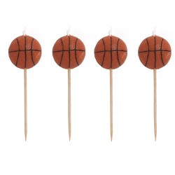 4 CANDELINE PALLA BASKET