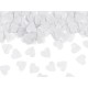 CORIANDOLI DA TAVOLA A FORMA DI CUORE BIANCO 