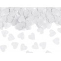 CORIANDOLI DA TAVOLA A FORMA DI CUORE BIANCO 