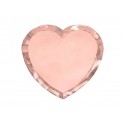 6 PIATTI CUORE ROSE GOLD