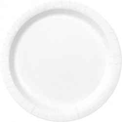 20 PIATTINI IN CARTA - BRIGHT WHITE/BIANCO