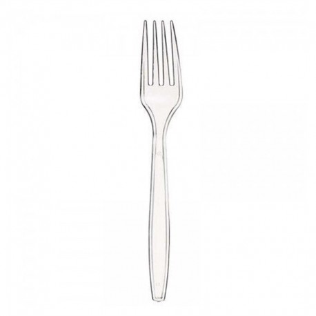 24 FORCHETTE IN PLASTICA - TRASPARENTE