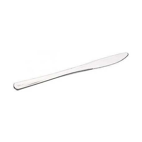 20 COLTELLI IN PLASTICA - ARGENTO METALLIZZATO