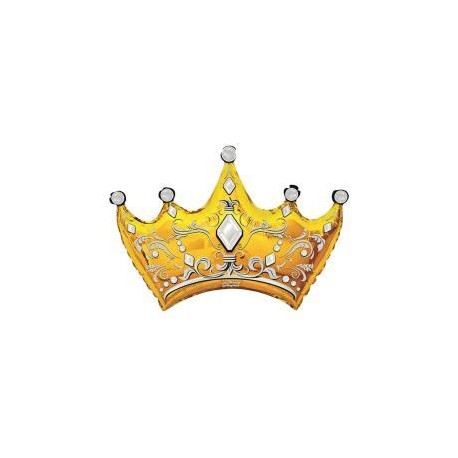 Palloncino CORONA ORO CON DIAMANTI