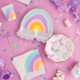 16 TOVAGLIOLI ARCOBALENO CON NUVOLE