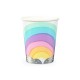 8 BICCHIERI ARCOBALENO CON NUVOLE