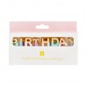 CANDELINE HAPPY BIRTHDAY ARCOBALENO PASTELLO