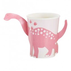 8 BICCHIERE POP-OUT BRONTOSAURO ROSA