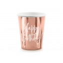 6 BICCHIERI "HAPPY BIRTHDAY" ROSE GOLD