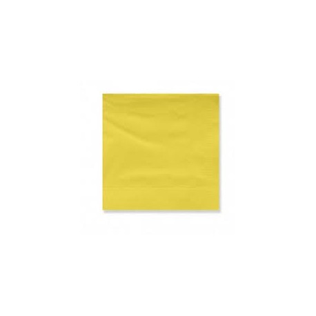 20 tovagliolini piccoli in carta - giallo scuro