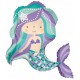Palloncino SIRENA LILLA E MENTA