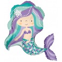 Palloncino SIRENA LILLA E MENTA