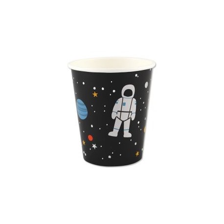 8 BICCHIERI SPAZIO E ASTRONAUTA