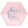 6 PIATTINI ROSA "HAPPY BIRTHDAY"