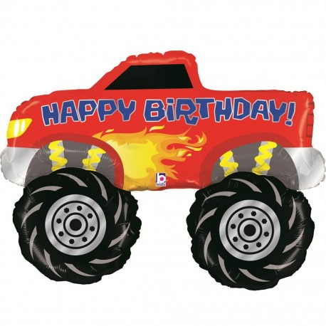 Palloncino MONSTER TRUCK -HAPPY BIRTHDAY-