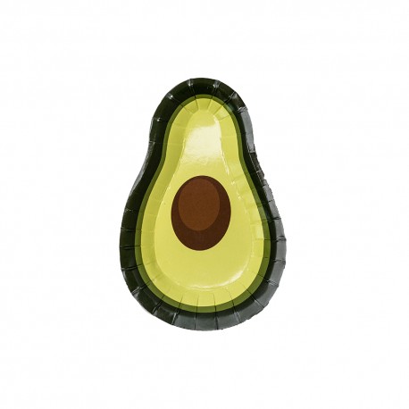 8 PIATTINI MONOPORZIONE AVOCADO